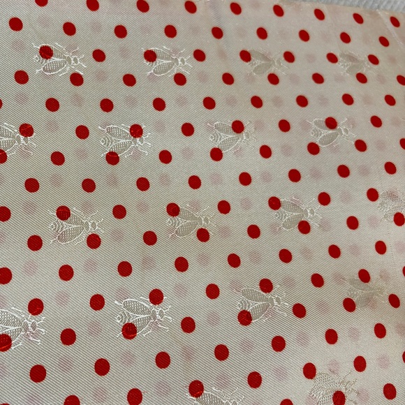 Hermes Maxi Twilly Scarf + Tying Cards - Bees & Orange Polka Dots - Picture 15 of 15